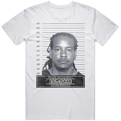 Manny Ramirez Famous Sports Star Mugshot Police Department Unisex White T Shirt Manny Ramirez Famous Sports Star Mugshot Police Department Unisex White T Shirt