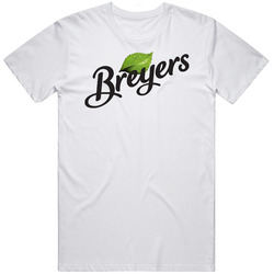 Breyers Best Ice Cream Brand Dessert Treat Logo Unisex White T Shirt Breyers Best Ice Cream Brand Dessert Treat Logo Unisex White T Shirt