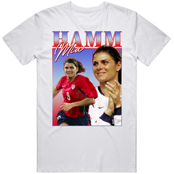 Mia Hamm 90s Style Unisex White T Shirt Mia Hamm 90s Style Unisex White T Shirt