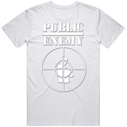 Public Enemy SANDRO (2).jpg Unisex White T Shirt Public Enemy SANDRO (2).jpg Unisex White T Shirt