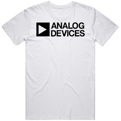 Analog Devices Nasdaq Company Logo Employee Fan Unisex White T Shirt Analog Devices Nasdaq Company Logo Employee Fan Unisex White T Shirt