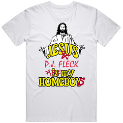 P J Fleck Jesus Homeboys San Francisco Football Sports California Unisex White T Shirt P J Fleck Jesus Homeboys San Francisco Football Sports California Unisex White T Shirt