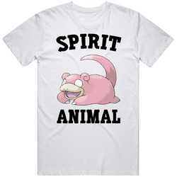 Slowpoke Is My Spirit Animal Unisex White T Shirt