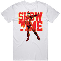 Patrick Mahomes Showtime Ironman Parody Kc Kansas City Football Unisex White T Shirt Patrick Mahomes Showtime Ironman Parody Kc Kansas City Football Unisex White T Shirt