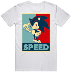 Sonic Hope Style Speed Unisex White T Shirt Sonic Hope Style Speed Unisex White T Shirt