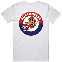 New Orleans Buccaneers Retro 70s Basketball Team Fan Unisex White T Shirt New Orleans Buccaneers Retro 70s Basketball Team Fan Unisex White T Shirt