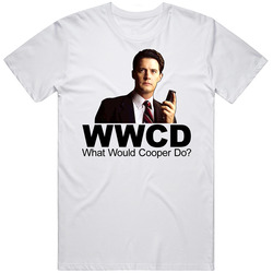 Agent Dale Cooper Twin Peaks Unisex White T Shirt Agent Dale Cooper Twin Peaks Unisex White T Shirt