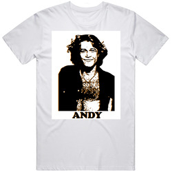 Andy Gibb Bee Gees vintage disco PETE Unisex White T Shirt Andy Gibb Bee Gees vintage disco PETE Unisex White T Shirt