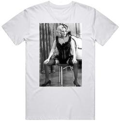 Lili Von Shtupp Fictional Singer Blazing Saddles Movie Fan Vintage Look Unisex White T Shirt Lili Von Shtupp Fictional Singer Blazing Saddles Movie Fan Vintage Look Unisex White T Shirt