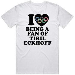 Tiril Eckhoff Norway I Love Being A Fan Pyeongchang 2018 Fan Unisex White T Shirt Tiril Eckhoff Norway I Love Being A Fan Pyeongchang 2018 Fan Unisex White T Shirt