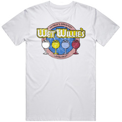 Wet Willie's Savannah Georgia Restaurant Worn Look Unisex White T Shirt Wet Willie's Savannah Georgia Restaurant Worn Look Unisex White T Shirt