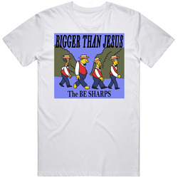 The Be Sharps Fictional Group The Simpsons Favorite Tv Show Unisex White T Shirt The Be Sharps Fictional Group The Simpsons Favorite Tv Show Unisex White T Shirt