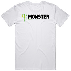 Monster Beverage Corporation Nasdaq Company Logo Employee Unisex White T Shirt
