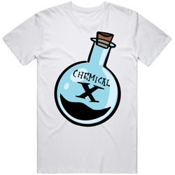 Chemical X Powerpuff Girls Retro Tv Cartoon Fan Unisex White T Shirt Chemical X Powerpuff Girls Retro Tv Cartoon Fan Unisex White T Shirt