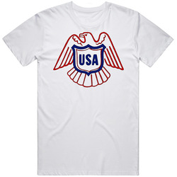 Usa Hockey Retro Logo 1979 Unisex White T Shirt Usa Hockey Retro Logo 1979 Unisex White T Shirt