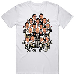 Pittsburgh Penguins Caricature Hockey Unisex White T Shirt Pittsburgh Penguins Caricature Hockey Unisex White T Shirt