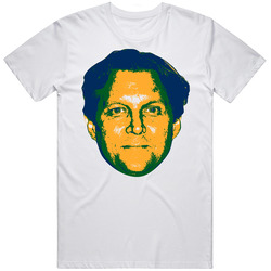 Quin Snyder Utah Basketball Coach Big Head Fan Unisex White T Shirt Quin Snyder Utah Basketball Coach Big Head Fan Unisex White T Shirt