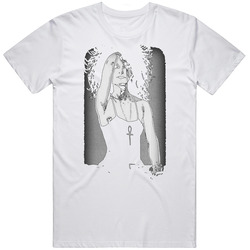 Death Sandman Neil Gaiman goth (2).jpg Unisex White T Shirt Death Sandman Neil Gaiman goth (2).jpg Unisex White T Shirt