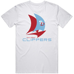 San Diego Clippers Vintage Basketball Unisex White T Shirt San Diego Clippers Vintage Basketball Unisex White T Shirt