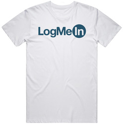Logmein Inc Nasdaq Company Logo Employee Fan Unisex White T Shirt Logmein Inc Nasdaq Company Logo Employee Fan Unisex White T Shirt