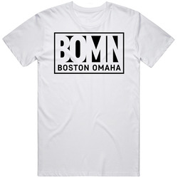 Boston Omaha Corporation Nasdaq Company Logo Employee Fan Unisex White T Shirt Boston Omaha Corporation Nasdaq Company Logo Employee Fan Unisex White T Shirt