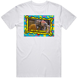 Mr And Ms Brooks In Living Color 90s Retro Favorite Skit Fan Unisex White T Shirt Mr And Ms Brooks In Living Color 90s Retro Favorite Skit Fan Unisex White T Shirt