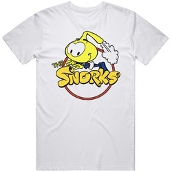 The Snorks Retro Cartoon Unisex White T Shirt