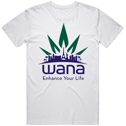 Wana 2019 Top Cannabis Brands Unisex White T Shirt Wana 2019 Top Cannabis Brands Unisex White T Shirt