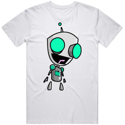Invader Zim Gir Unisex White T Shirt