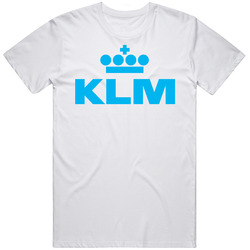 Klm Unisex White T Shirt Klm Unisex White T Shirt