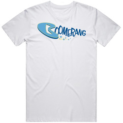 Boomerang Cartoon Network Logo Unisex White T Shirt