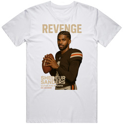 Shedeur Sanders Revenge Unisex White T Shirt Shedeur Sanders Revenge Unisex White T Shirt