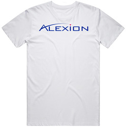Alexion Pharmaceuticals Nasdaq Company Logo Employee Fan Unisex White T Shirt Alexion Pharmaceuticals Nasdaq Company Logo Employee Fan Unisex White T Shirt