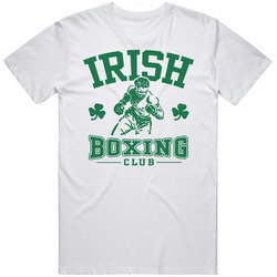 Irish Boxing Club Sports Cool Unisex White T Shirt Irish Boxing Club Sports Cool Unisex White T Shirt