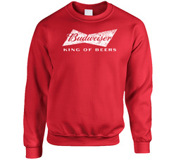 Budweiser American Beer Grunge Logo Label Drinking Crewneck Sweatshirt Vintage Crewneck Sweatshirt Budweiser American Beer Grunge Logo Label Drinking Crewneck Sweatshirt Vintage Crewneck Sweatshirt
