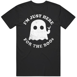 I'm Just Here For The Boos Booze Funny Halloween Drinking Party Ghost Vintage T Shirt I'm Just Here For The Boos Booze Funny Halloween Drinking Party Ghost Vintage T Shirt
