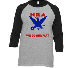 Nra Member We Do Our Part Gun Ownership Supporters Raglan Vintage Raglan 3/4 Sleeve Shirt