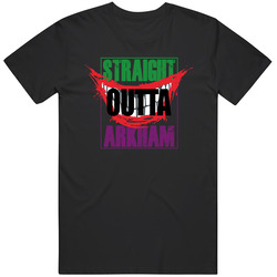 Straight Outta Arkham Batman Popular Video Game Fan Vintage T Shirt Straight Outta Arkham Batman Popular Video Game Fan Vintage T Shirt