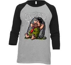 Fred Flintstone Stoned Stoner Weed Raglan Vintage Raglan 3/4 Sleeve Shirt Fred Flintstone Stoned Stoner Weed Raglan Vintage Raglan 3/4 Sleeve Shirt