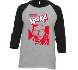 Koolaid Man Jim Jones Jonestown Socialist Cult Raglan Vintage Raglan 3/4 Sleeve Shirt Koolaid Man Jim Jones Jonestown Socialist Cult Raglan Vintage Raglan 3/4 Sleeve Shirt