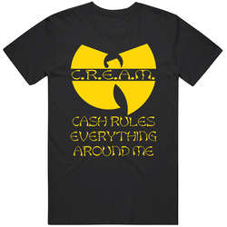 Wu-tang Cream Cash Rules Everything Around Me Hip Hop Band Fan Vintage T Shirt Wu-tang Cream Cash Rules Everything Around Me Hip Hop Band Fan Vintage T Shirt
