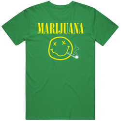 Marijuana Nirvana Logo Parody Weed Pot Head Smoking Music Band Vintage T Shirt Marijuana Nirvana Logo Parody Weed Pot Head Smoking Music Band Vintage T Shirt