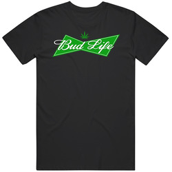 Bud Life Budweiser Budlight Logo Parody Weed Marijuana Pot Head Smoker Drinking Vintage T Shirt Bud Life Budweiser Budlight Logo Parody Weed Marijuana Pot Head Smoker Drinking Vintage T Shirt