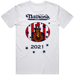 2021 Nathans Hot Dog Eating Contest Food Lovers Vintage T Shirt 2021 Nathans Hot Dog Eating Contest Food Lovers Vintage T Shirt