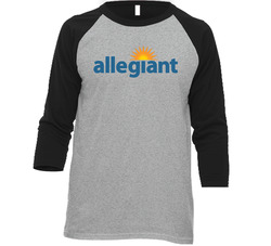 Allegiant Travel Company Nasdaq Company Logo Employee Fan Raglan Vintage Raglan 3/4 Sleeve Shirt Allegiant Travel Company Nasdaq Company Logo Employee Fan Raglan Vintage Raglan 3/4 Sleeve Shirt