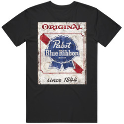 Pabst Blue Ribbon Original Beer Cool Brewery Retro Brew Logo Vintage T Shirt Pabst Blue Ribbon Original Beer Cool Brewery Retro Brew Logo Vintage T Shirt