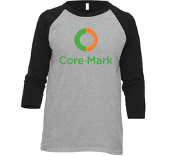 Core Mark Holding Company Nasdaq Company Logo Employee Fan Raglan Vintage Raglan 3/4 Sleeve Shirt Core Mark Holding Company Nasdaq Company Logo Employee Fan Raglan Vintage Raglan 3/4 Sleeve Shirt