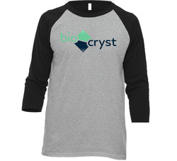 Biocryst Pharmaceuticals Nasdaq Company Logo Employee Fan Raglan Vintage Raglan 3/4 Sleeve Shirt Biocryst Pharmaceuticals Nasdaq Company Logo Employee Fan Raglan Vintage Raglan 3/4 Sleeve Shirt