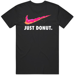 Just Donut Funny Simpsons Cartoon Just Do It Logo Parody Vintage T Shirt Just Donut Funny Simpsons Cartoon Just Do It Logo Parody Vintage T Shirt
