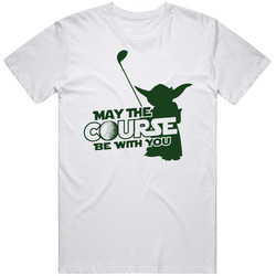 May The Course Be With You Funny Golf Star Wars Yoda Vintage T Shirt May The Course Be With You Funny Golf Star Wars Yoda Vintage T Shirt